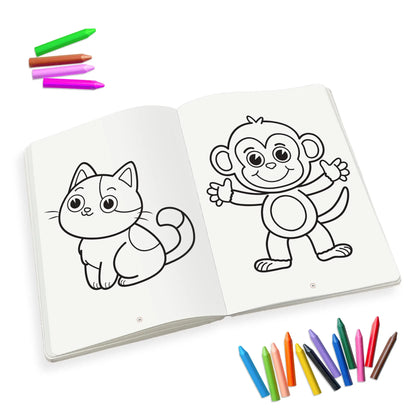 Lil Legends Jumbo Colouring Book Vol 1 for Kids | Bold Outlines and Fun Designs | Animals and Birds | Big Size Colouring Activity Book | For Nursery/LKG | Age 3+ 