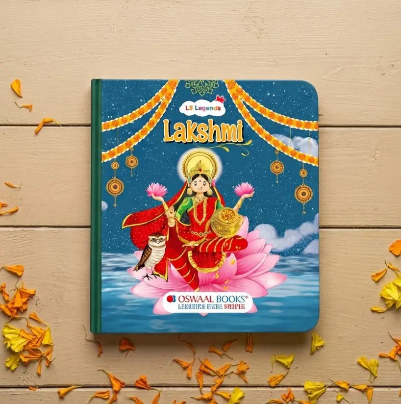 Lil Legends Tale of Goddess Lakshmi Board Book for Kids | Illustrated Mythological Story | Short Bedtime Story Book | Cultural Learning Picture Book | Age 3+ Years 