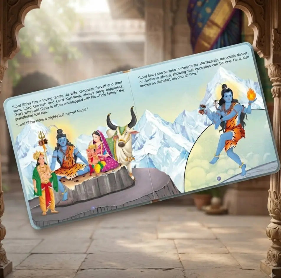 Lil Legends Shiva Story Book for Kids | Mythological Tales of Lord Shiva | Colourful Illustrations & Simple Language | Cultural Learning & Moral Stories | Age 3+ Years 