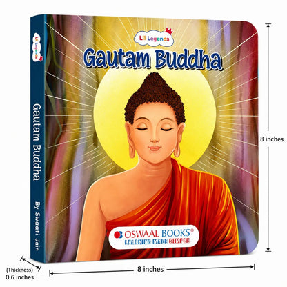 Lil Legends Gautam Buddha Story Boardbook for Kids | Illustrated Life Stories with Moral Lessons | Cultural Learning Picture Book | Easy Language | Age 3+ Years 
