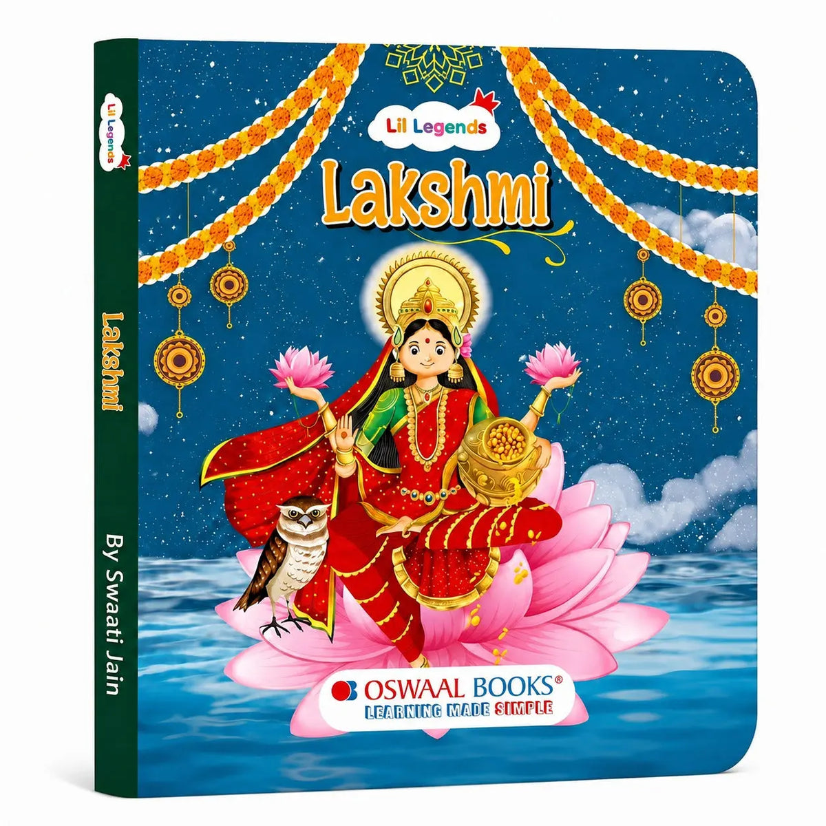 Lil Legends Tale of Goddess Lakshmi Board Book for Kids | Illustrated Mythological Story | Short Bedtime Story Book | Cultural Learning Picture Book | Age 3+ Years 