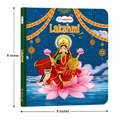 Lil Legends Tale of Goddess Lakshmi Board Book for Kids | Illustrated Mythological Story | Short Bedtime Story Book | Cultural Learning Picture Book | Age 3+ Years 