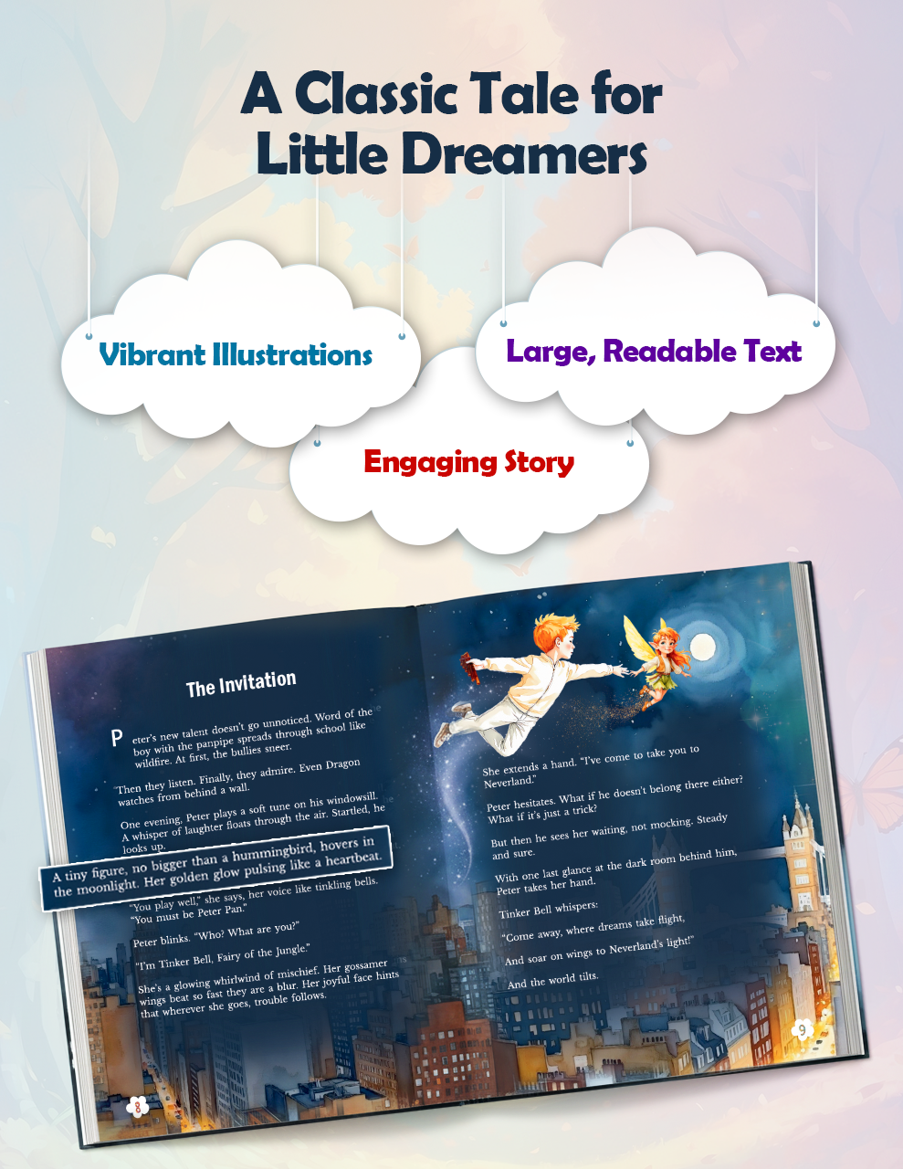 Peter Pan – A Classic Adventure Story for Little Dreamers (Ages 3–6) 