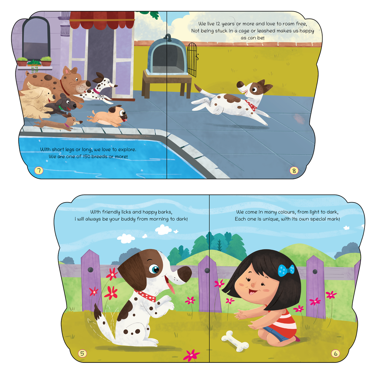 Lil Legends Shaped Board Book - Pet Animals: Dog | Dog-Shaped Picture Book for Kids Age 2+ Years | Early Learning Book with Colourful Illustrations for Toddlers & Preschoolers 