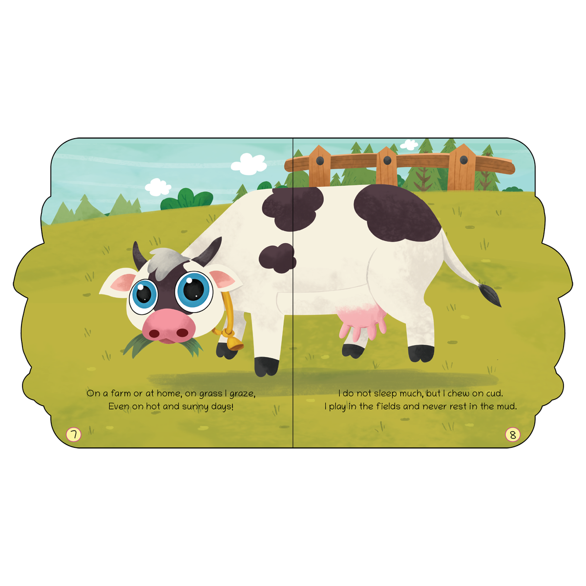 Lil Legends Shaped Board Book - Pet Animals: Cow | Cow-Shaped Picture Book for Kids Age 2+ Years | Early Learning Book with Colourful Illustrations for Toddlers & Preschoolers 