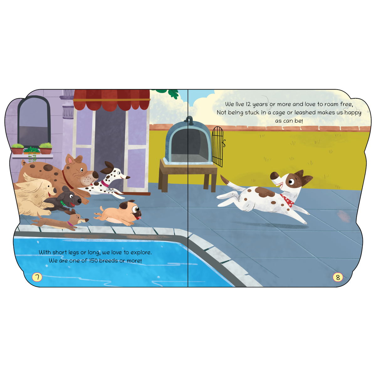 Lil Legends Shaped Board Book - Pet Animals: Dog | Dog-Shaped Picture Book for Kids Age 2+ Years | Early Learning Book with Colourful Illustrations for Toddlers & Preschoolers 