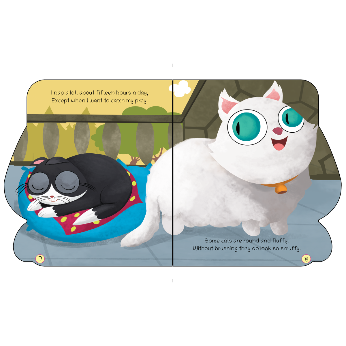 Cat Shaped Board Book for Toddlers | Animal Names & Sounds | Buy