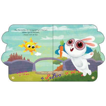 Lil Legends Shaped Board Book - Pet Animals: Rabbit | Rabbit-Shaped Picture Book for Kids Age 2+ Years | Early Learning Book with Colourful Illustrations for Toddlers & Preschoolers 