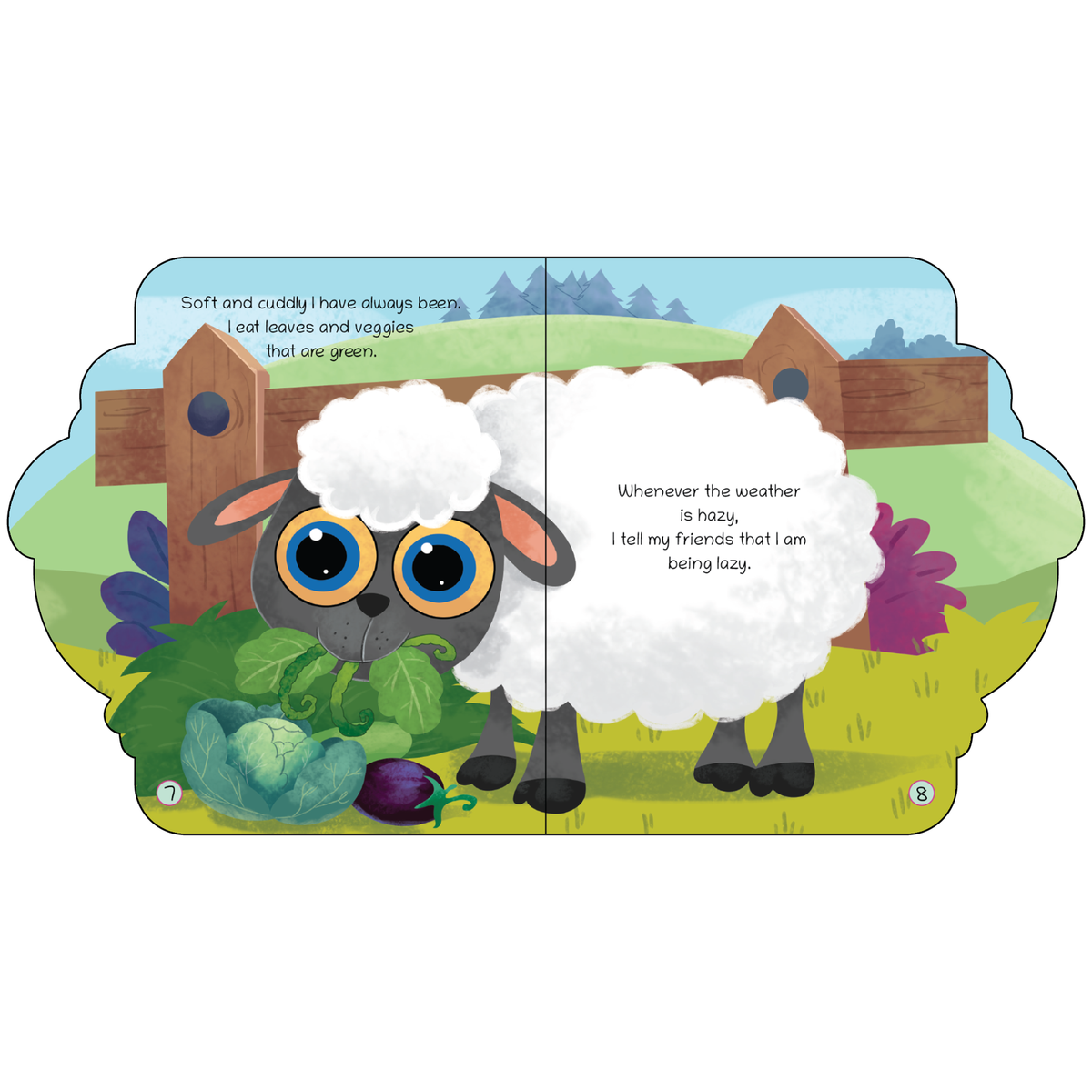 Lil Legends Shaped Board Book - Farm Animals: Sheep | Sheep-Shaped Picture Book for Kids Age 2+ Years | Early Learning Book with Colourful Illustrations for Toddlers & Preschoolers 