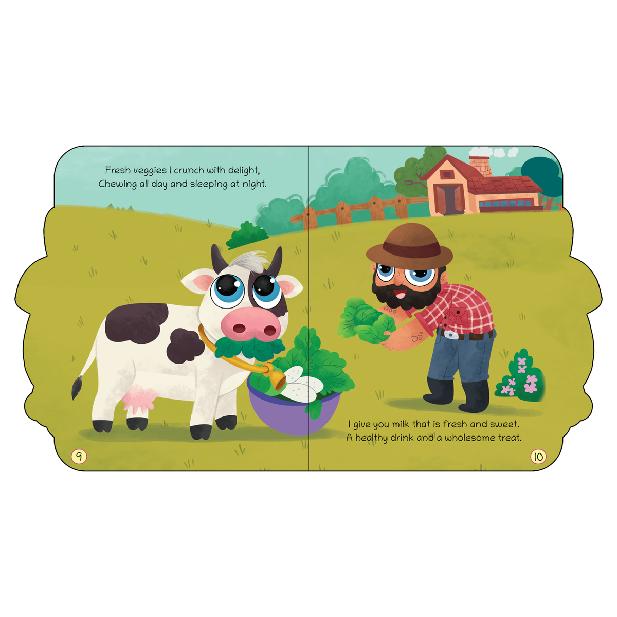 Lil Legends Shaped Board Book - Pet Animals: Cow | Cow-Shaped Picture Book for Kids Age 2+ Years | Early Learning Book with Colourful Illustrations for Toddlers & Preschoolers 