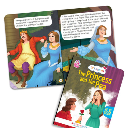 Lil Legends Set of 10 Fairy Tales Gift Box Set for Kids | Cinderella, Snow White, Thumbelina, Little Red Riding Hood and More | Bedtime Picture Stories | Age 2+ 