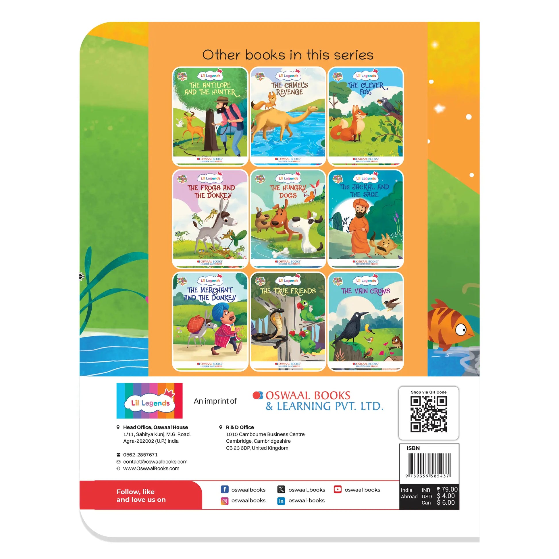 Oswaal Lil Legends Moral Story Books for Kids Age 2+ Years - The Turtle Who Saved Himself | Short English Bedtime Stories with Colourful Illustrations | Picture Book for Early Readers 