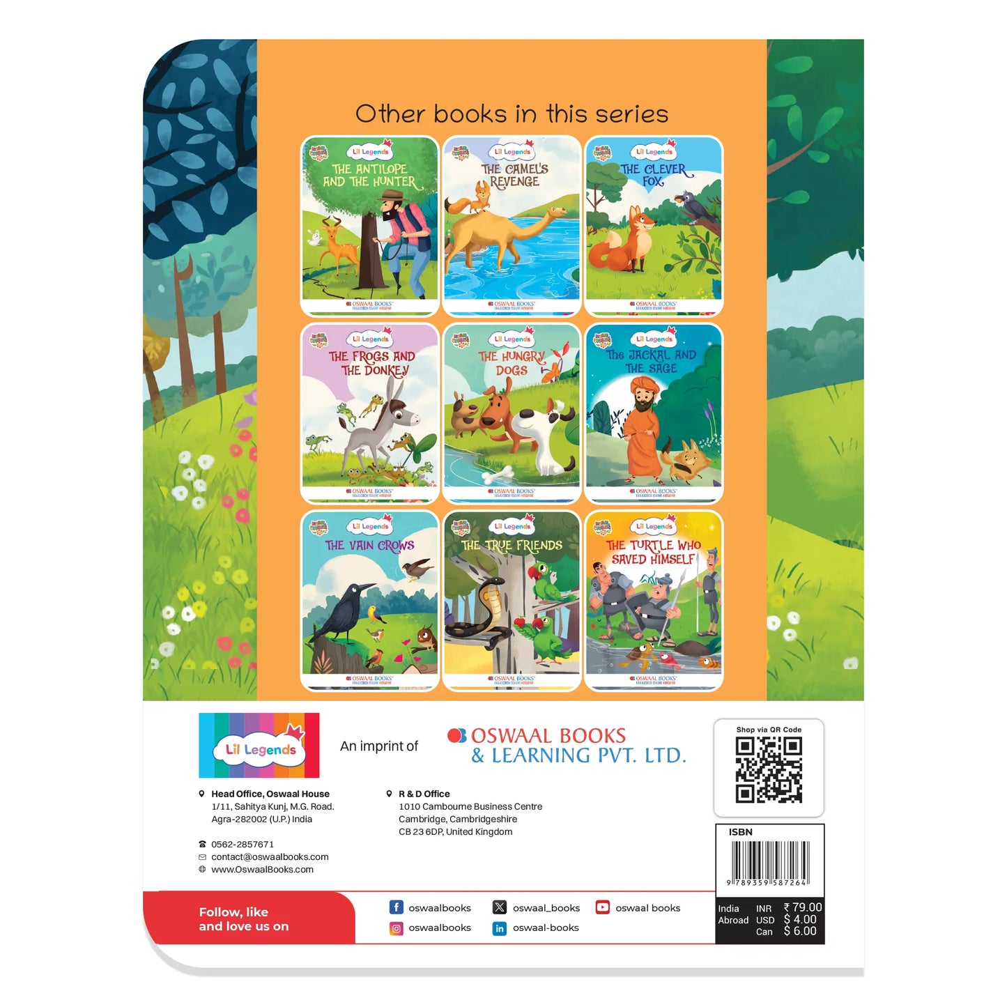 Oswaal Lil Legends Moral Story Books for Kids Age 2+ Years - The Merchant and The Donkey | Short English Bedtime Stories with Colourful Illustrations | Picture Book for Early Readers 