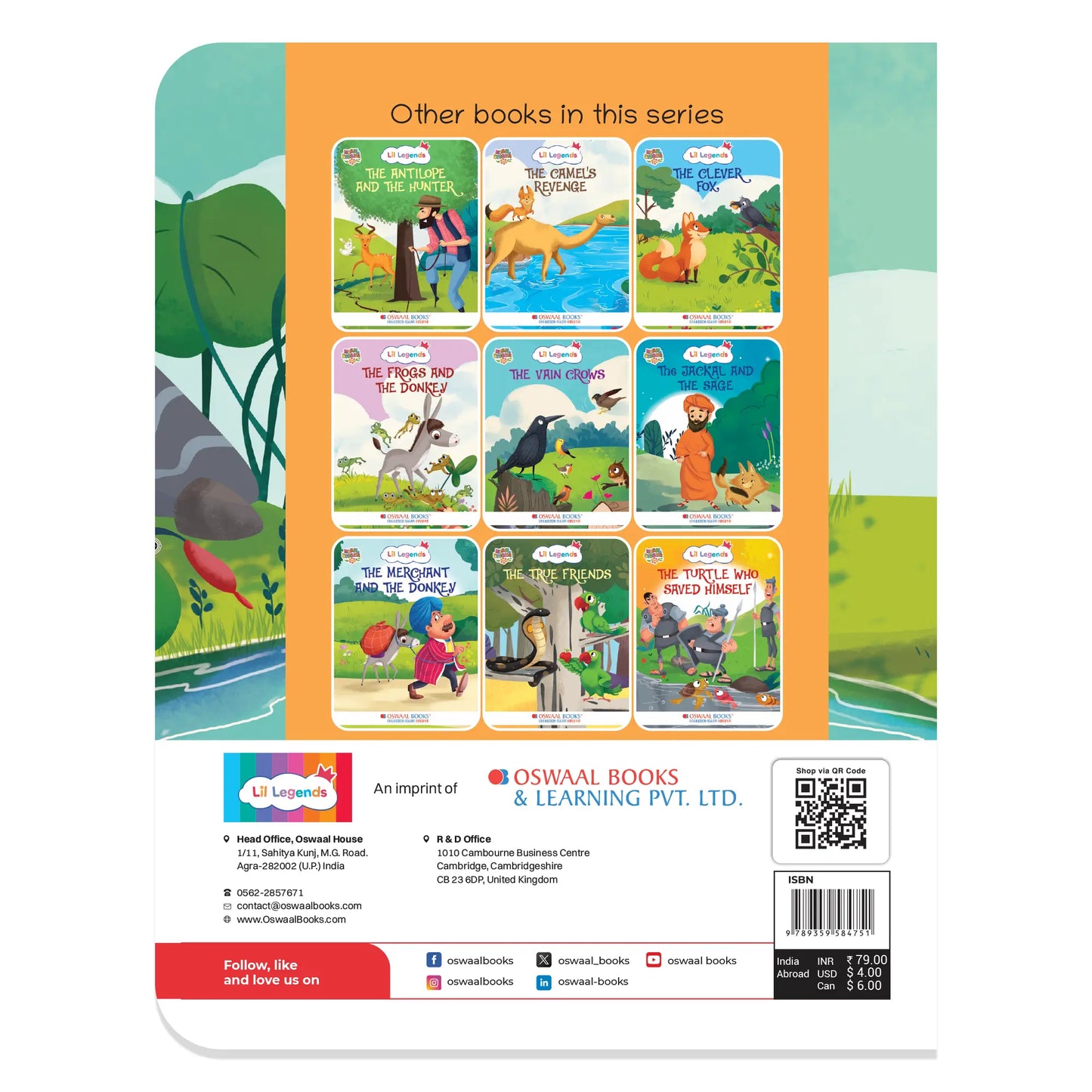 Oswaal Lil Legends Moral Story Books for Kids Age 2+ Years - The Hungry Dogs | Short English Bedtime Stories with Colourful Illustrations | Picture Book for Early Readers 