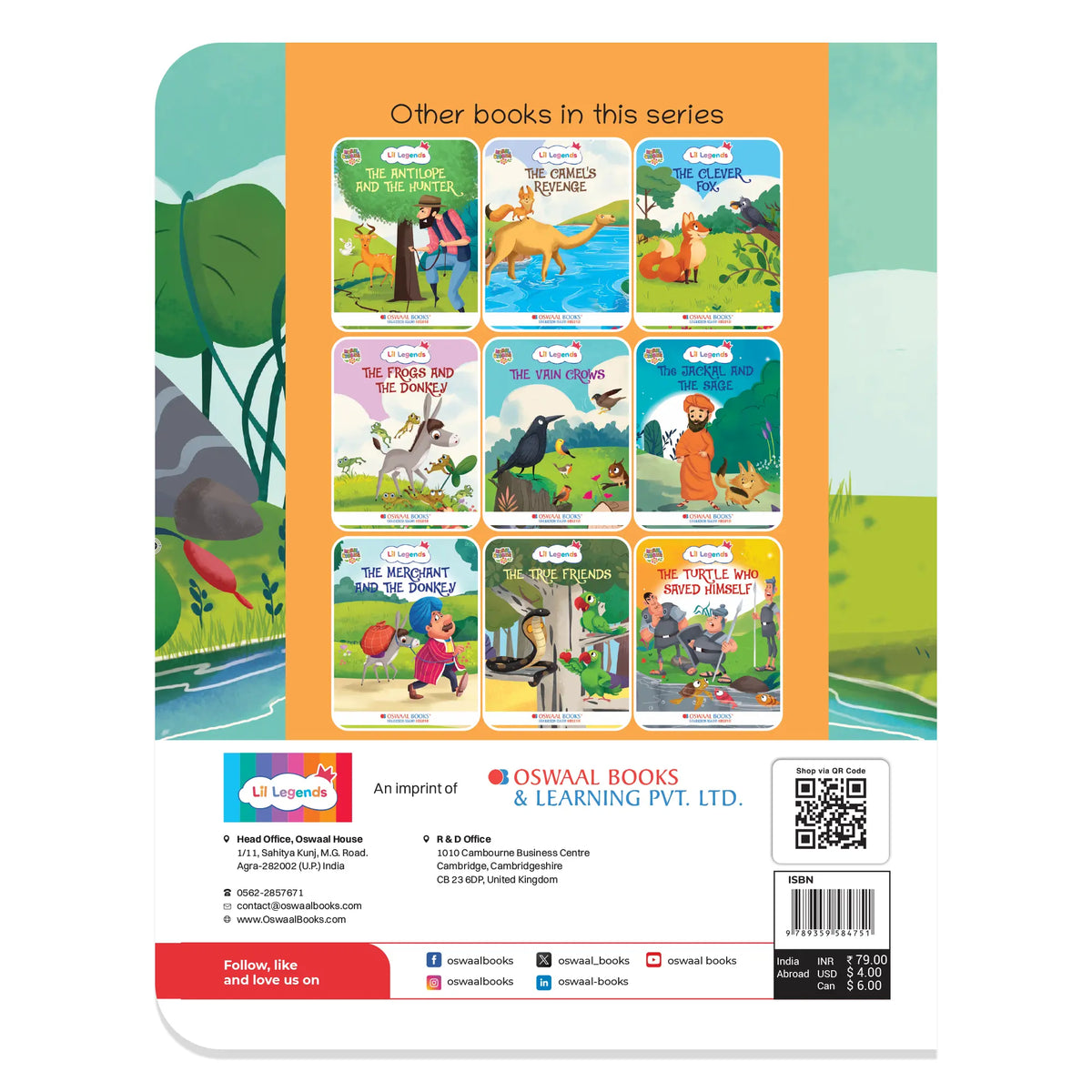 Oswaal Lil Legends Moral Story Books for Kids Age 2+ Years - The Hungry Dogs | Short English Bedtime Stories with Colourful Illustrations | Picture Book for Early Readers 