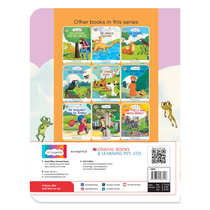 Oswaal Lil Legends Moral Story Books for Kids Age 2+ Years - The Frogs and The Donkey | Short English Bedtime Stories with Colourful Illustrations | Picture Book for Early Readers 