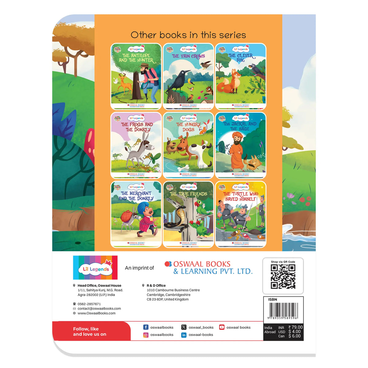 Oswaal Lil Legends Moral Story Books for Kids Age 2+ Years - The Camel's Revenge | Short English Bedtime Stories with Colourful Illustrations | Picture Book for Early Readers 