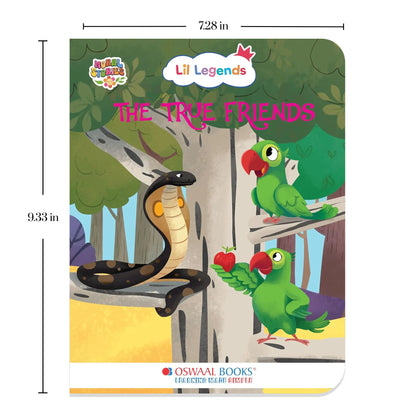 Oswaal Lil Legends Moral Story Books for Kids Age 2+ Years - The True Friends | Short English Bedtime Stories with Colourful Illustrations | Picture Book for Early Readers 