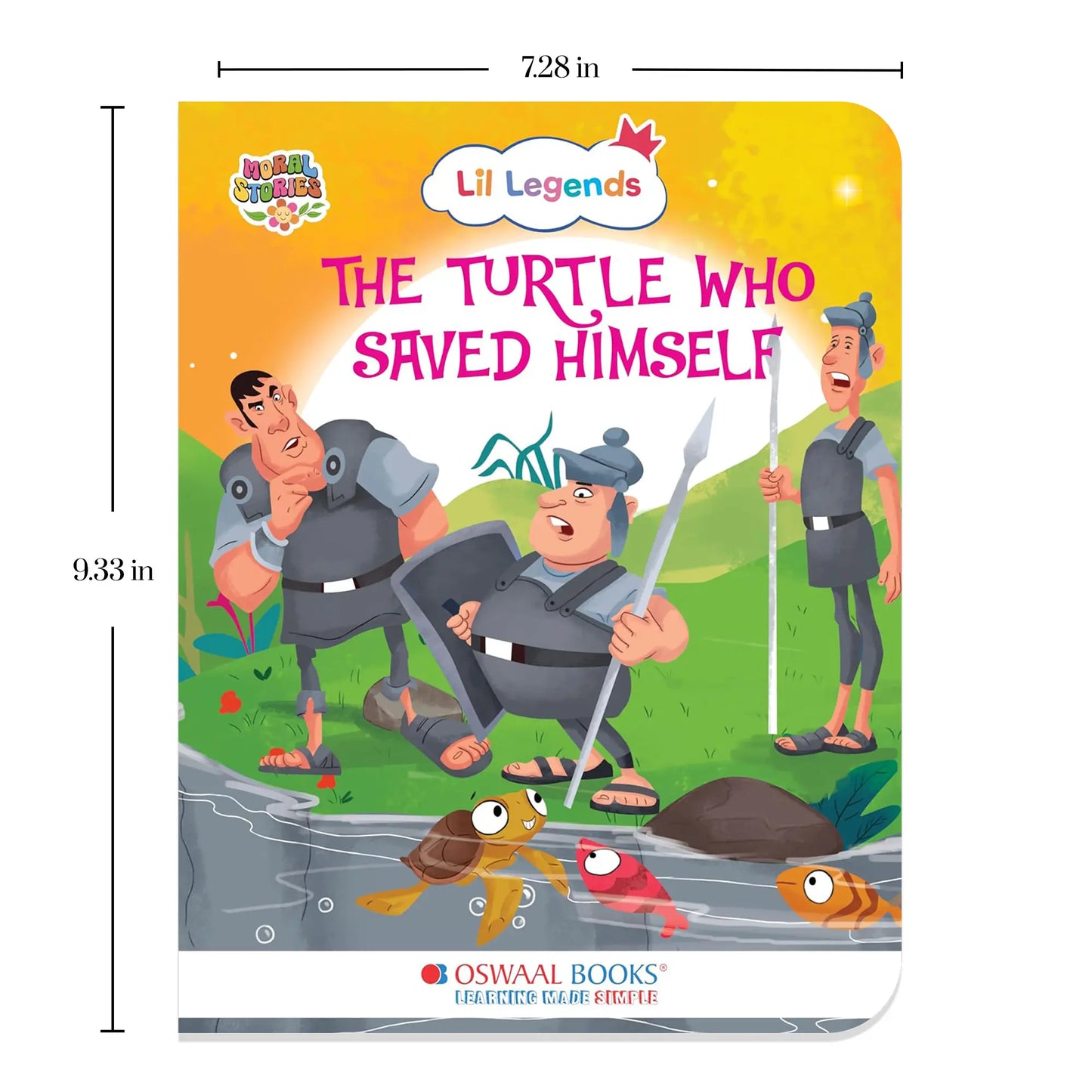 Oswaal Lil Legends Moral Story Books for Kids Age 2+ Years - The Turtle Who Saved Himself | Short English Bedtime Stories with Colourful Illustrations | Picture Book for Early Readers 