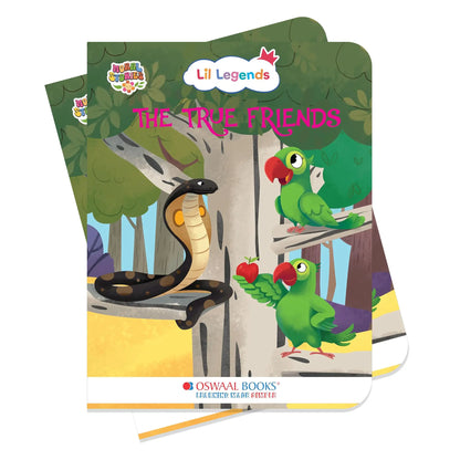 Oswaal Lil Legends Moral Story Books for Kids Age 2+ Years - The True Friends | Short English Bedtime Stories with Colourful Illustrations | Picture Book for Early Readers 