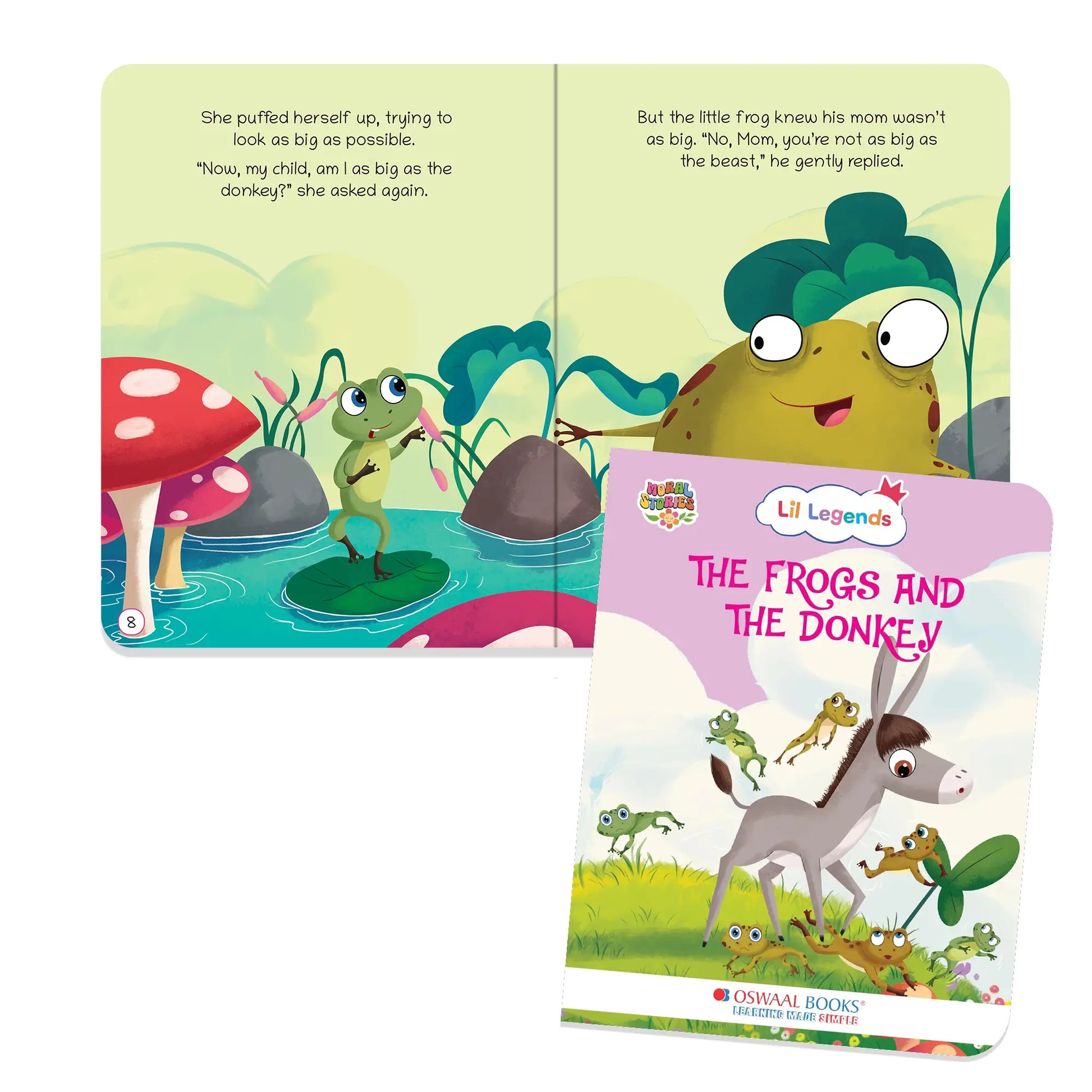 Lil Legends Illustrated Moral Stories for Kids Age 2+ Years, Set 1 of 5 Story Books | Short English Bedtime Stories | Colourful Picture Books for Early Readers 