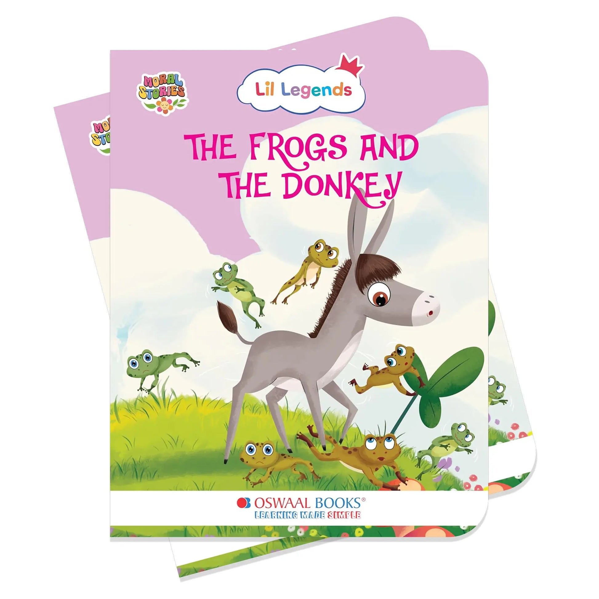 Oswaal Lil Legends Moral Story Books for Kids Age 2+ Years - The Frogs and The Donkey | Short English Bedtime Stories with Colourful Illustrations | Picture Book for Early Readers 