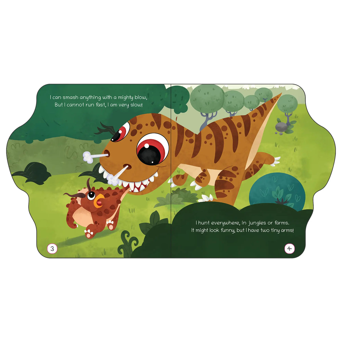 Lil Legends Dino Shaped Board Book for Kids | I am a T-Rex | Illustrated Dinosaur Story Book | Early Learning Picture Book | Age 2+ Years | Board Book | Durable 
