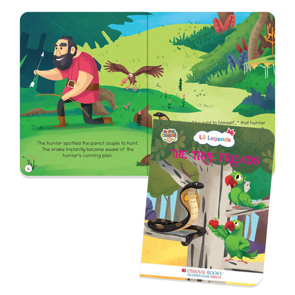 Oswaal Lil Legends Moral Story Books for Kids Age 2+ Years - The True Friends | Short English Bedtime Stories with Colourful Illustrations | Picture Book for Early Readers 