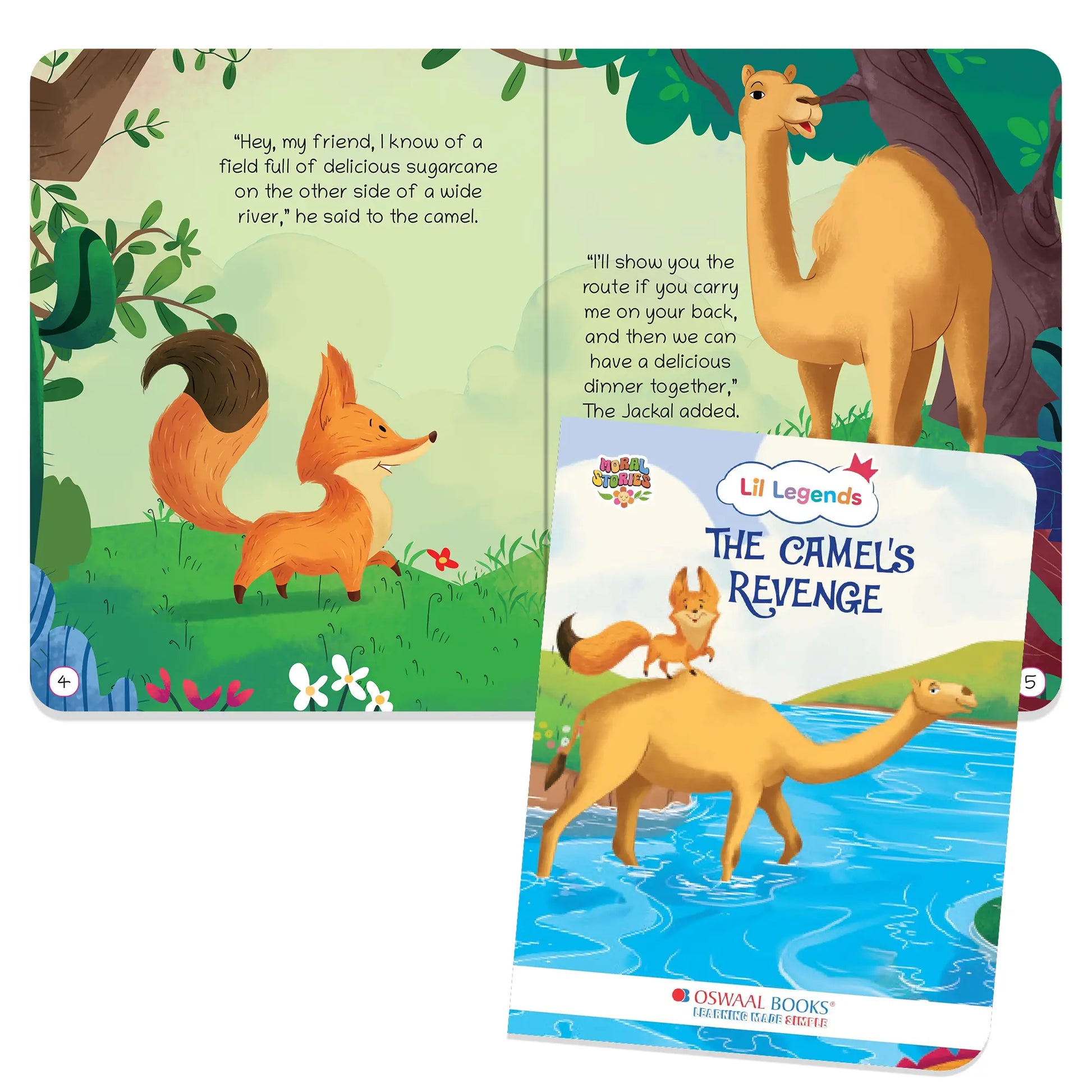 Oswaal Lil Legends Moral Story Books for Kids Age 2+ Years - The Camel's Revenge | Short English Bedtime Stories with Colourful Illustrations | Picture Book for Early Readers 