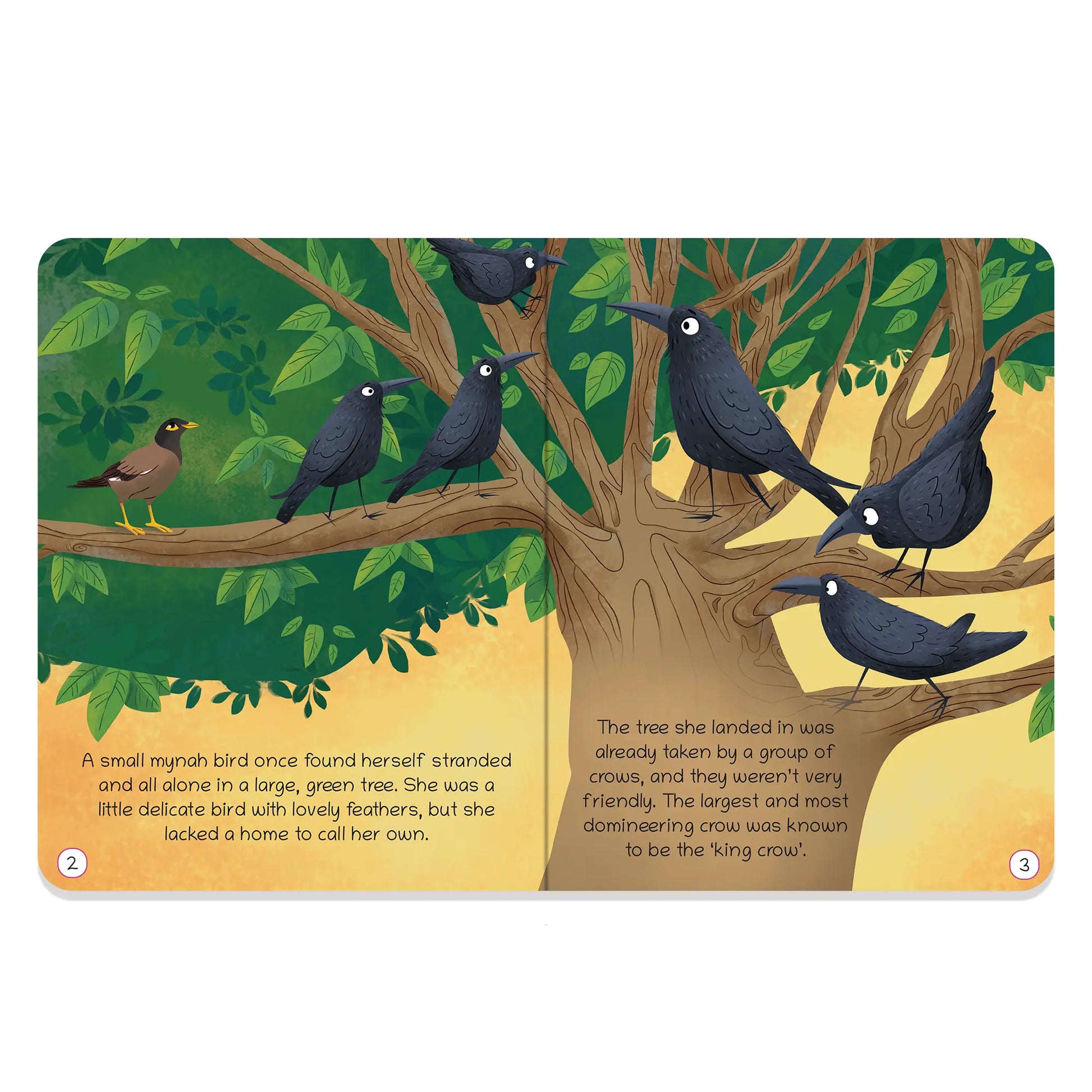 Oswaal Lil Legends Moral Story Books for Kids Age 2+ Years - The Vain Crows | Short English Bedtime Stories with Colourful Illustrations | Picture Book for Early Readers 