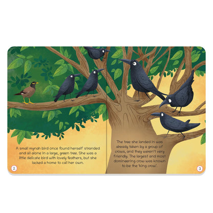 Oswaal Lil Legends Moral Story Books for Kids Age 2+ Years - The Vain Crows | Short English Bedtime Stories with Colourful Illustrations | Picture Book for Early Readers 