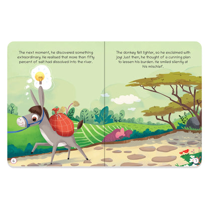 Oswaal Lil Legends Moral Story Books for Kids Age 2+ Years - The Merchant and The Donkey | Short English Bedtime Stories with Colourful Illustrations | Picture Book for Early Readers 
