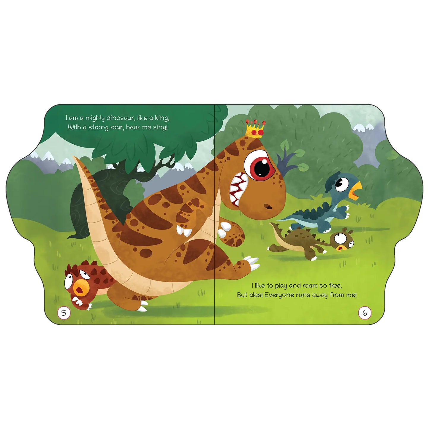 Lil Legends Dino Shaped Board Book for Kids | I am a T-Rex | Illustrated Dinosaur Story Book | Early Learning Picture Book | Age 2+ Years | Board Book | Durable 