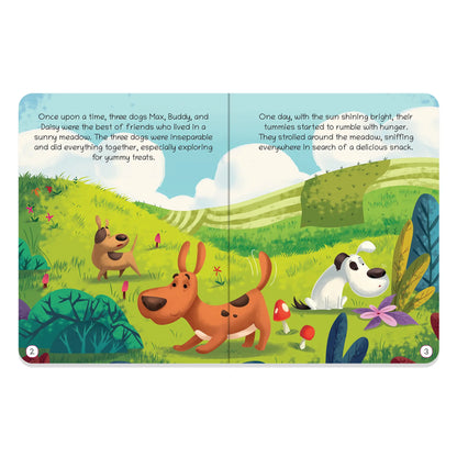 Oswaal Lil Legends Moral Story Books for Kids Age 2+ Years - The Hungry Dogs | Short English Bedtime Stories with Colourful Illustrations | Picture Book for Early Readers 