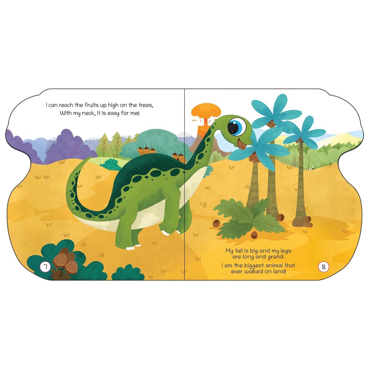 Lil Legends Dino Shaped Board Book for Kids | I am an Apatosaurus | Illustrated Dinosaur Story Book | Early Learning Picture Book | Age 2+ Years | Board Book | Durable 
