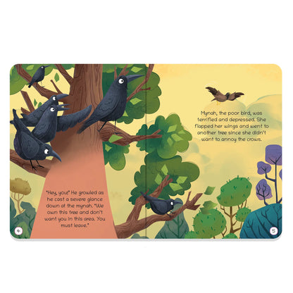 Oswaal Lil Legends Moral Story Books for Kids Age 2+ Years - The Vain Crows | Short English Bedtime Stories with Colourful Illustrations | Picture Book for Early Readers 