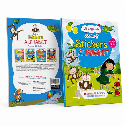 Lil Legends Book Of Stickers Alphabet for  Age 3+ | Learn ABC with Fun Sticker Activities | Early Learning Educational Workbook | For Toddlers/Preschoolers/Nursery/LKG 