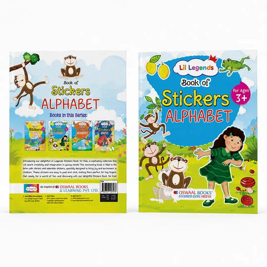 Lil Legends Book Of Stickers Alphabet for  Age 3+ | Learn ABC with Fun Sticker Activities | Early Learning Educational Workbook | For Toddlers/Preschoolers/Nursery/LKG 