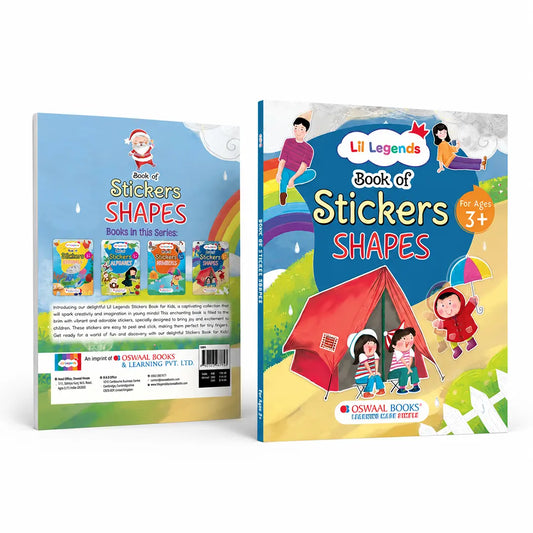 Lil Legends Book of Stickers Shapes for Age 3+ | Learn Shapes with Fun Sticker Activities | Early Learning Educational Workbook | For Toddlers/Preschoolers/Nursery/LKG 