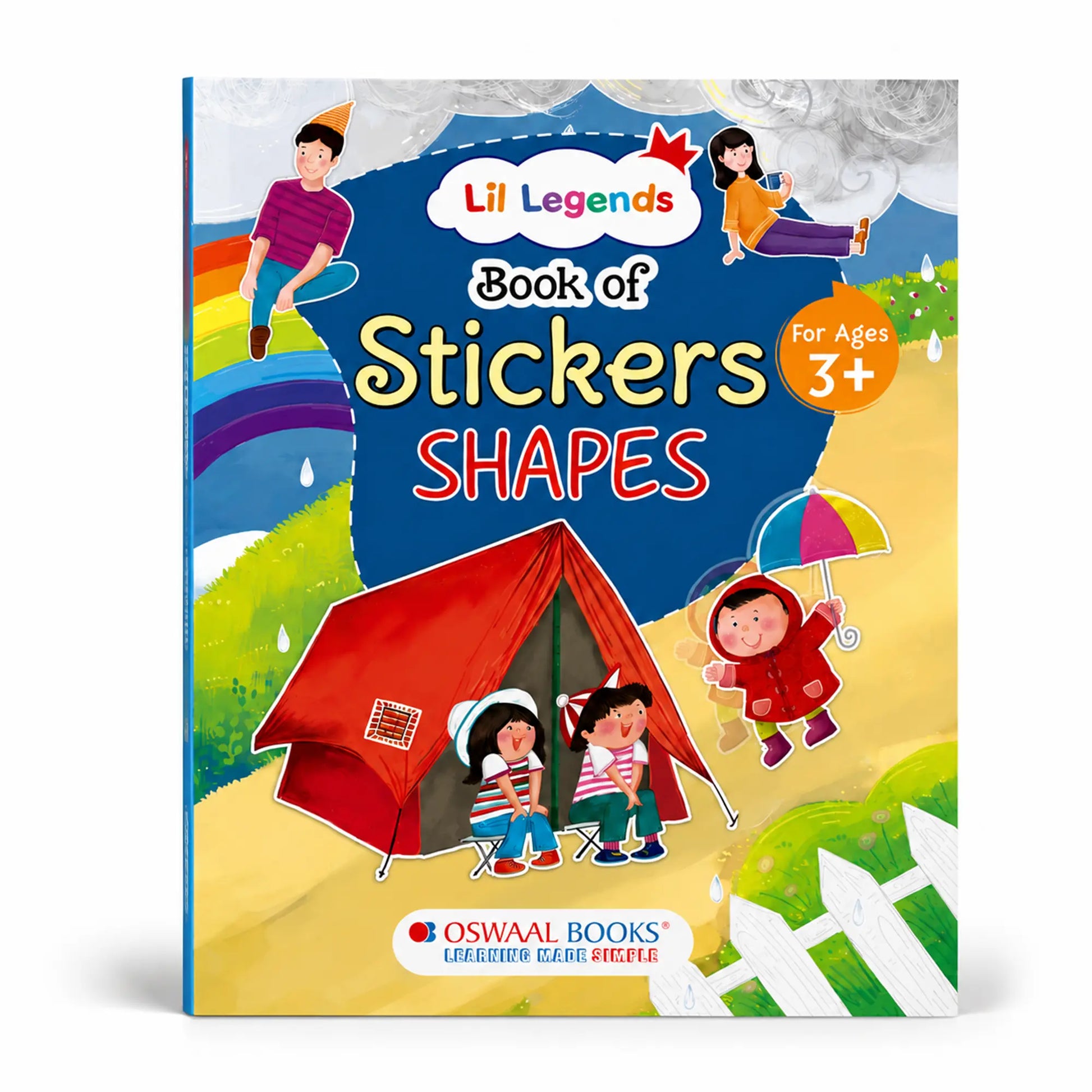Lil Legends Book of Stickers Shapes for Age 3+ | Learn Shapes with Fun Sticker Activities | Early Learning Educational Workbook | For Toddlers/Preschoolers/Nursery/LKG 