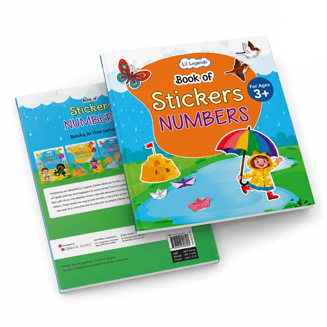 Lil Legends Book Of Stickers Numbers for  Age 3+ | Learn 123 and Counting with Fun Sticker Activities | Early Learning Educational Workbook | For Toddlers/Preschoolers/Nursery/LKG 