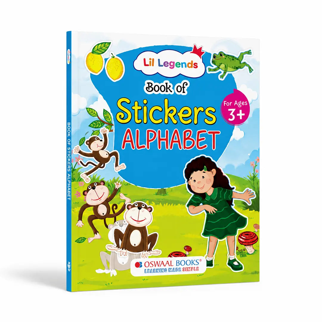 Lil Legends Books of Stickers Numbers and Alphabets | Set of 2 for Kids Age 3+ | Learn ABC and Counting With Fun Activities | Educational Workbook For Toddlers | For Nursery/LKG/UKG 