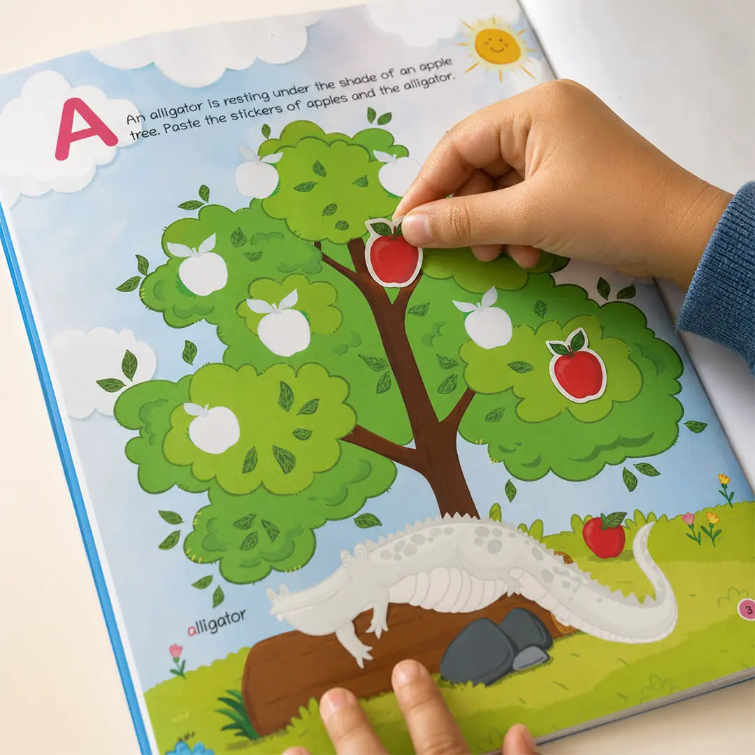 Lil Legends Book Of Stickers Alphabet for  Age 3+ | Learn ABC with Fun Sticker Activities | Early Learning Educational Workbook | For Toddlers/Preschoolers/Nursery/LKG 