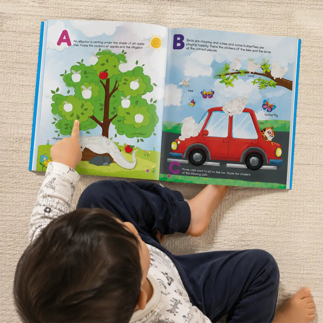Lil Legends Book Of Stickers Alphabet for  Age 3+ | Learn ABC with Fun Sticker Activities | Early Learning Educational Workbook | For Toddlers/Preschoolers/Nursery/LKG 