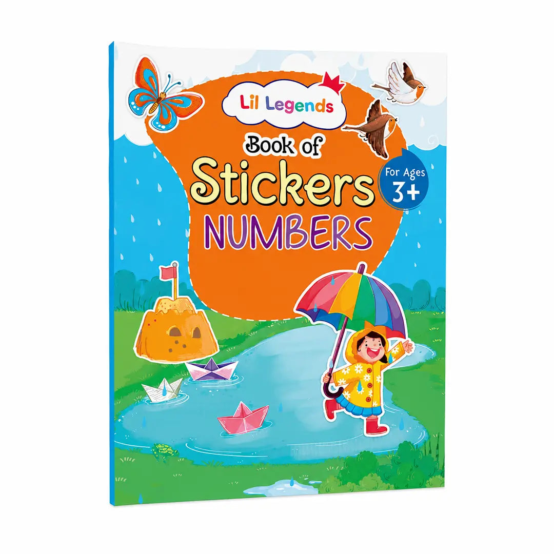 Lil Legends Books of Stickers Numbers and Alphabets | Set of 2 for Kids Age 3+ | Learn ABC and Counting With Fun Activities | Educational Workbook For Toddlers | For Nursery/LKG/UKG 