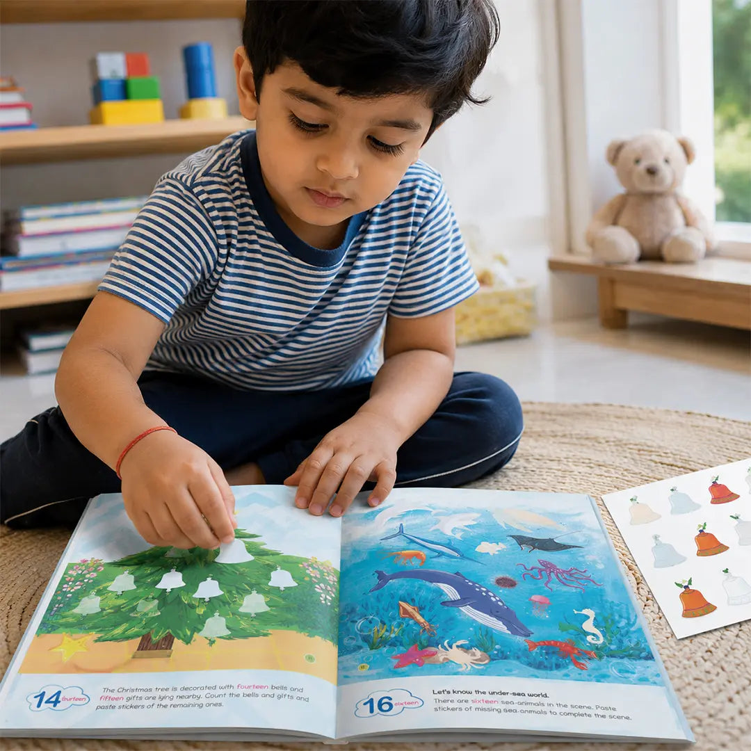 Lil Legends Book Of Stickers Numbers for  Age 3+ | Learn 123 and Counting with Fun Sticker Activities | Early Learning Educational Workbook | For Toddlers/Preschoolers/Nursery/LKG 