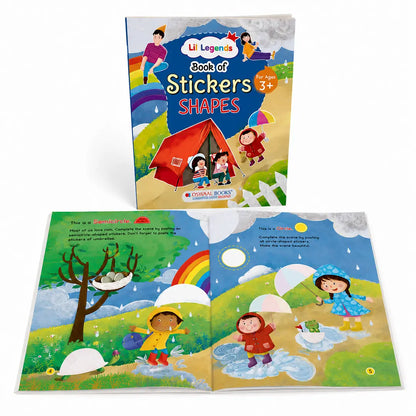 Lil Legends Book of Stickers Shapes for Age 3+ | Learn Shapes with Fun Sticker Activities | Early Learning Educational Workbook | For Toddlers/Preschoolers/Nursery/LKG 