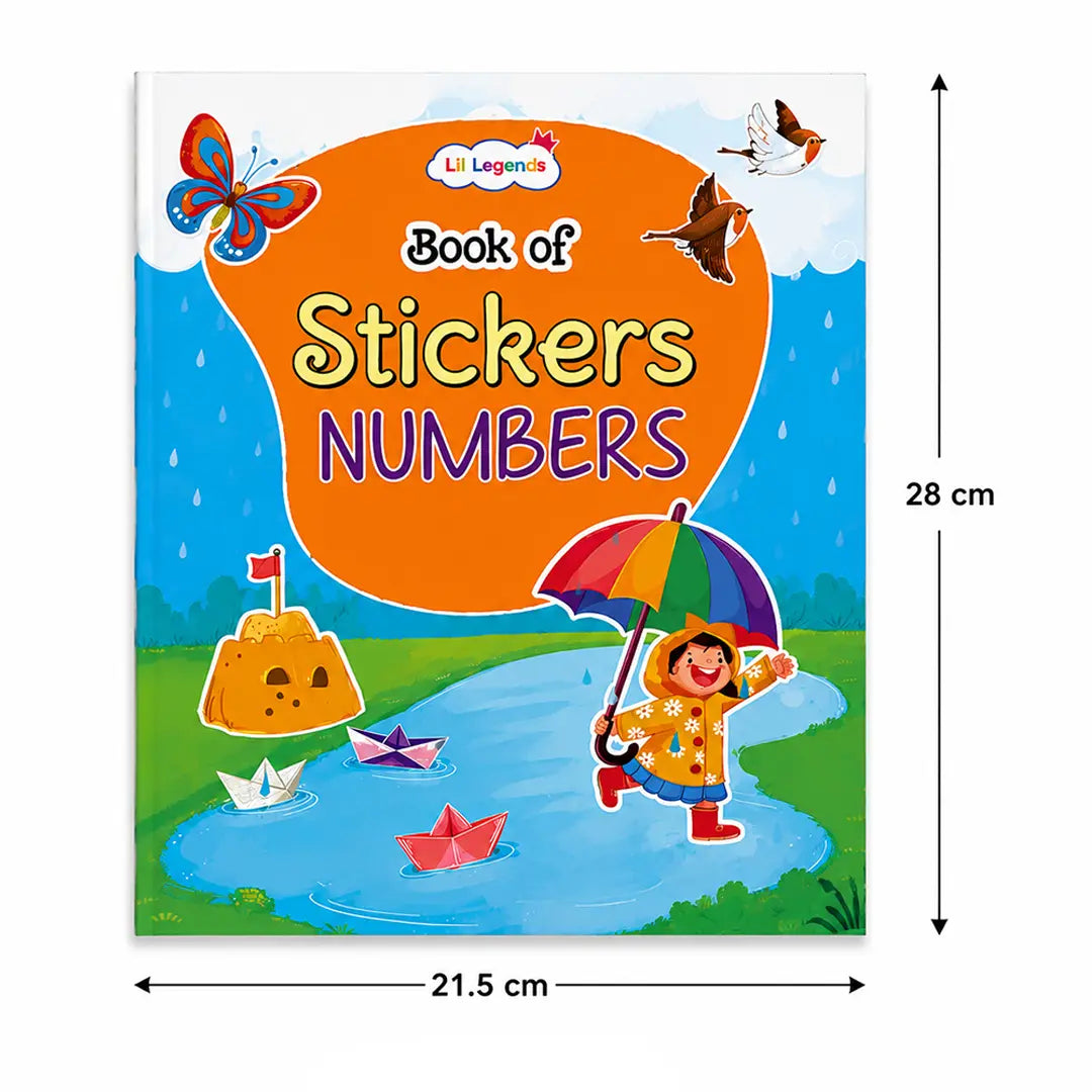 Lil Legends Book Of Stickers Numbers for  Age 3+ | Learn 123 and Counting with Fun Sticker Activities | Early Learning Educational Workbook | For Toddlers/Preschoolers/Nursery/LKG 