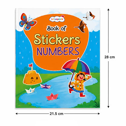 Lil Legends Book Of Stickers Numbers for  Age 3+ | Learn 123 and Counting with Fun Sticker Activities | Early Learning Educational Workbook | For Toddlers/Preschoolers/Nursery/LKG 