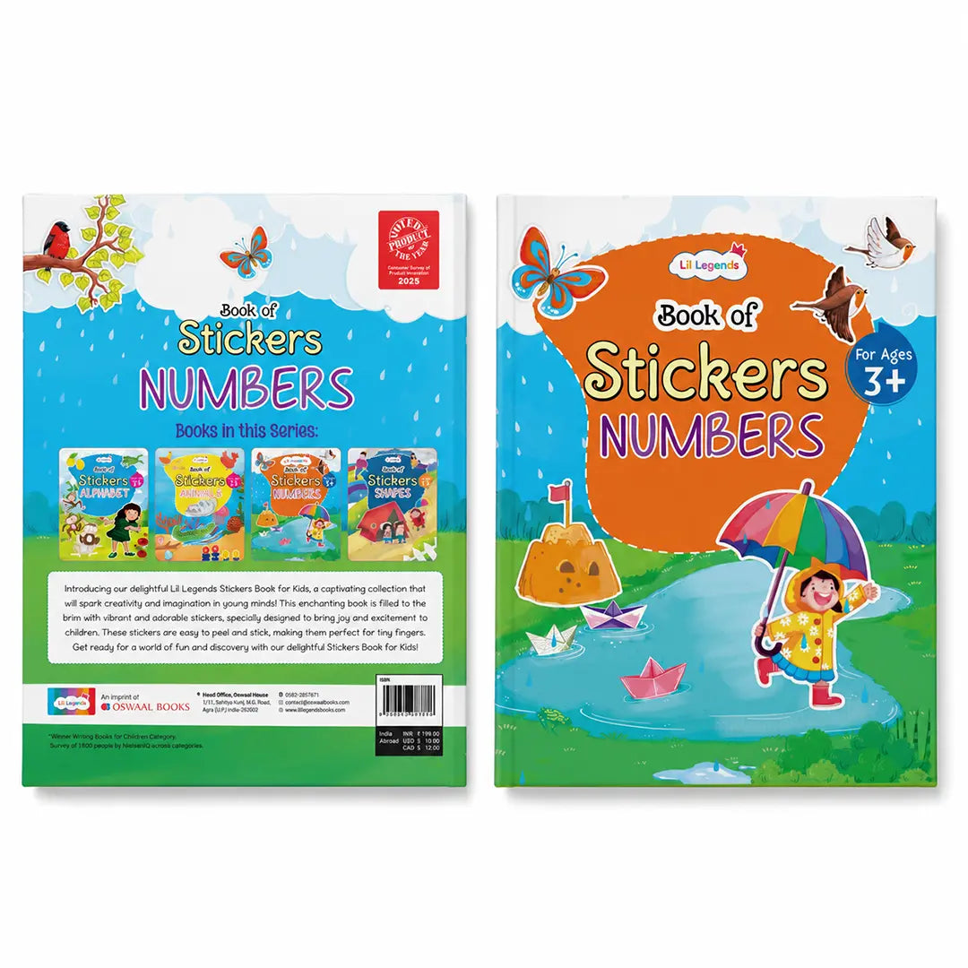Lil Legends Book Of Stickers Numbers for  Age 3+ | Learn 123 and Counting with Fun Sticker Activities | Early Learning Educational Workbook | For Toddlers/Preschoolers/Nursery/LKG 
